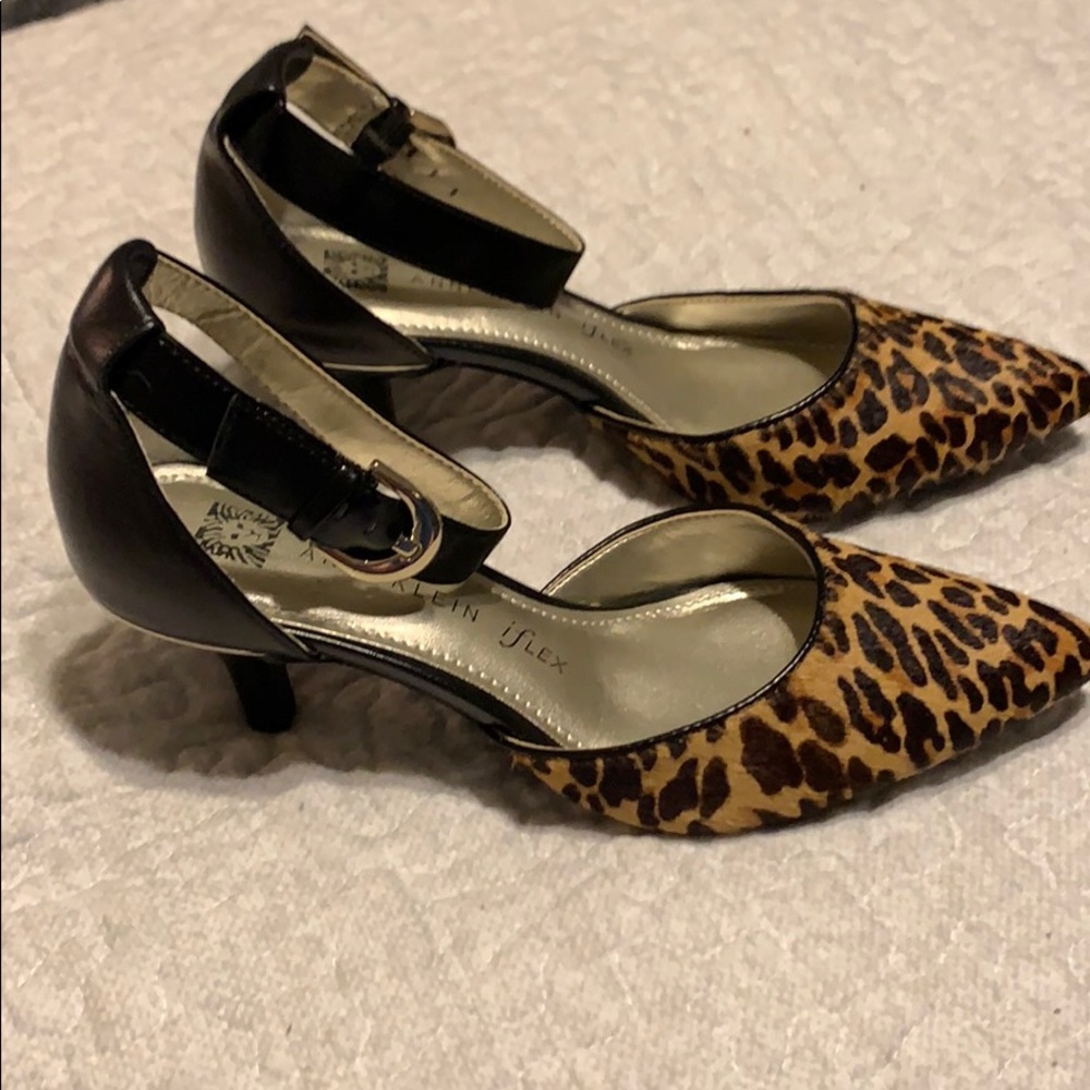 Animal print heel